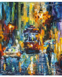 TROLLEY UNDER THE RAIN